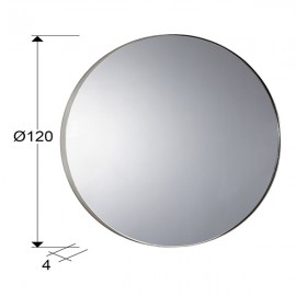 Schuller, Espejo Orio Redondo Ø120 Plata 127516