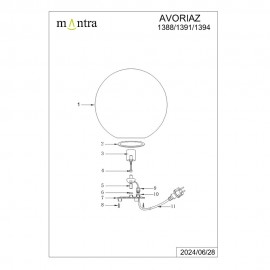 Mantra, Mantra Sobremesa AVORIAZ Bola Ip65 1388