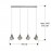 Lampara Aquaria 4 Luces cromo 157148