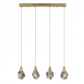 Lampara Aquaria 4 Luces oro mate 157155