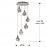 Lampara Aquaria 6 Luces cromo 157239