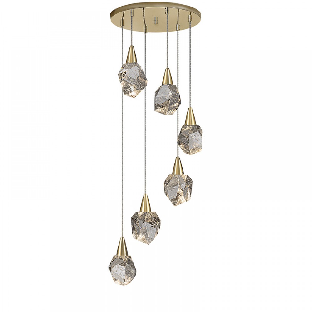 Schuller, Lampara Aquaria 6 Luces oro mate 157261