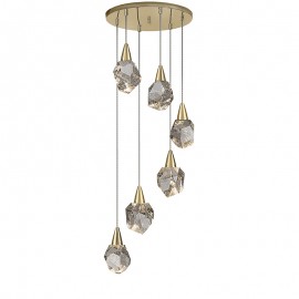 Lampara Aquaria 6 Luces oro mate 157261