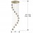 Lampara Aquaria 12 Luces oro mate 157322