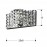Aplique Led Onda 1L Cromo Cristal Facetados 160320