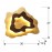 Aplique Halo Oxido-Pan De Oro 162272