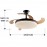 Ventilador Vento DC Negro 50Ø Dimable 168328D