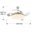 Ventilador Vento DC Blanco-Oro 50Ø Dimable 168377