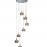 Lampara Led Arian Acero Brillo Cristal 7L 193453