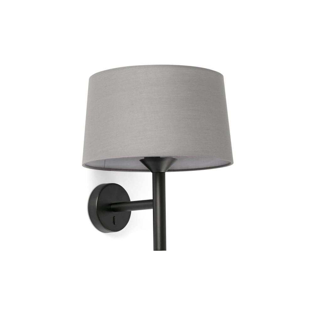 Faro, Faro Windsor Aplique Negro-Gris 20221-129