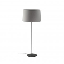 Faro Windsor Lampara De Pie Negra-Gris 20227-131