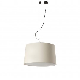 Faro Windsor Colgante Desplazado Negra-Lino 20231-153