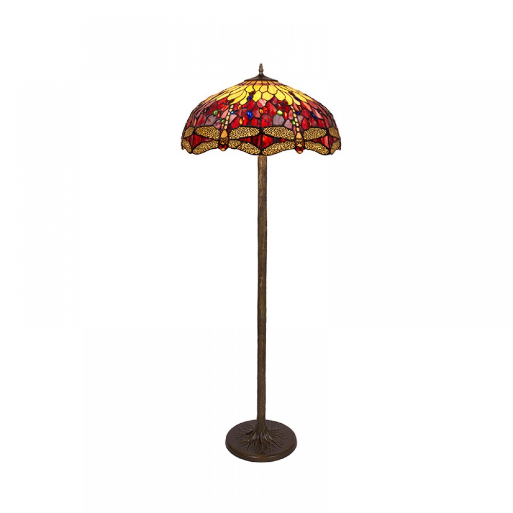 Tiffan y Luz, Tiffany Belle Rouge - Lampara De Pie Tiffany Serie Belle Rouge 203100S
