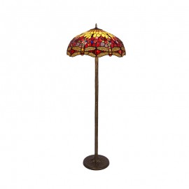 Tiffany Belle Rouge - Lampara De Pie Tiffany Serie Belle Rouge 203100S