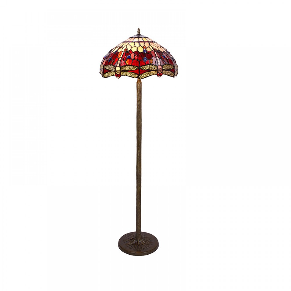 Tiffan y Luz, Tiffany Belle Rouge - Lampara De Pie Tiffany Serie Belle Rouge 203400S