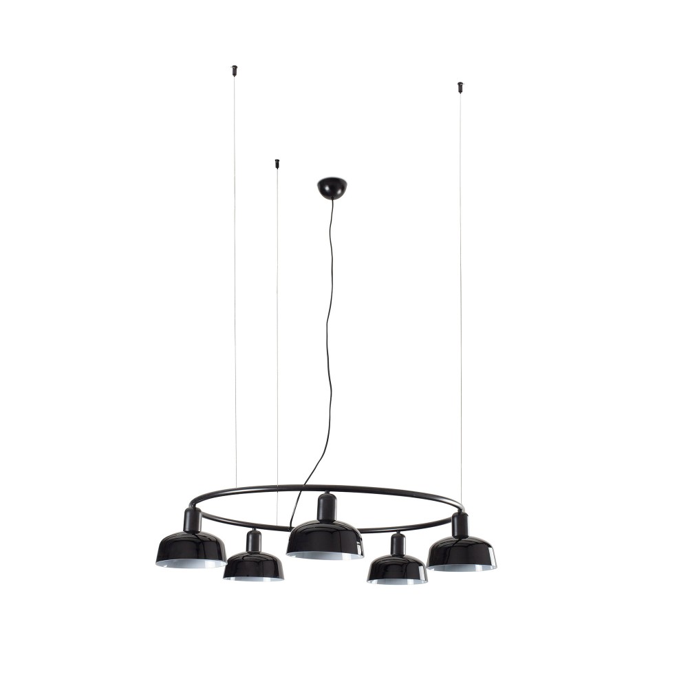 Faro, Faro Tatawin Colgante Circular Pantalla S Negra 5xe27