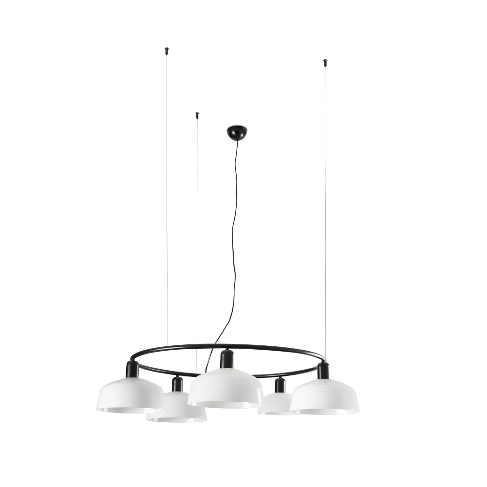 Faro, Faro Tatawin Colgante Circular Pantalla M Blanca 5xe27