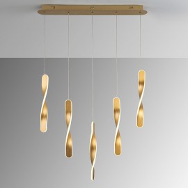 Lampara Twist 5 Luces Oro 219527