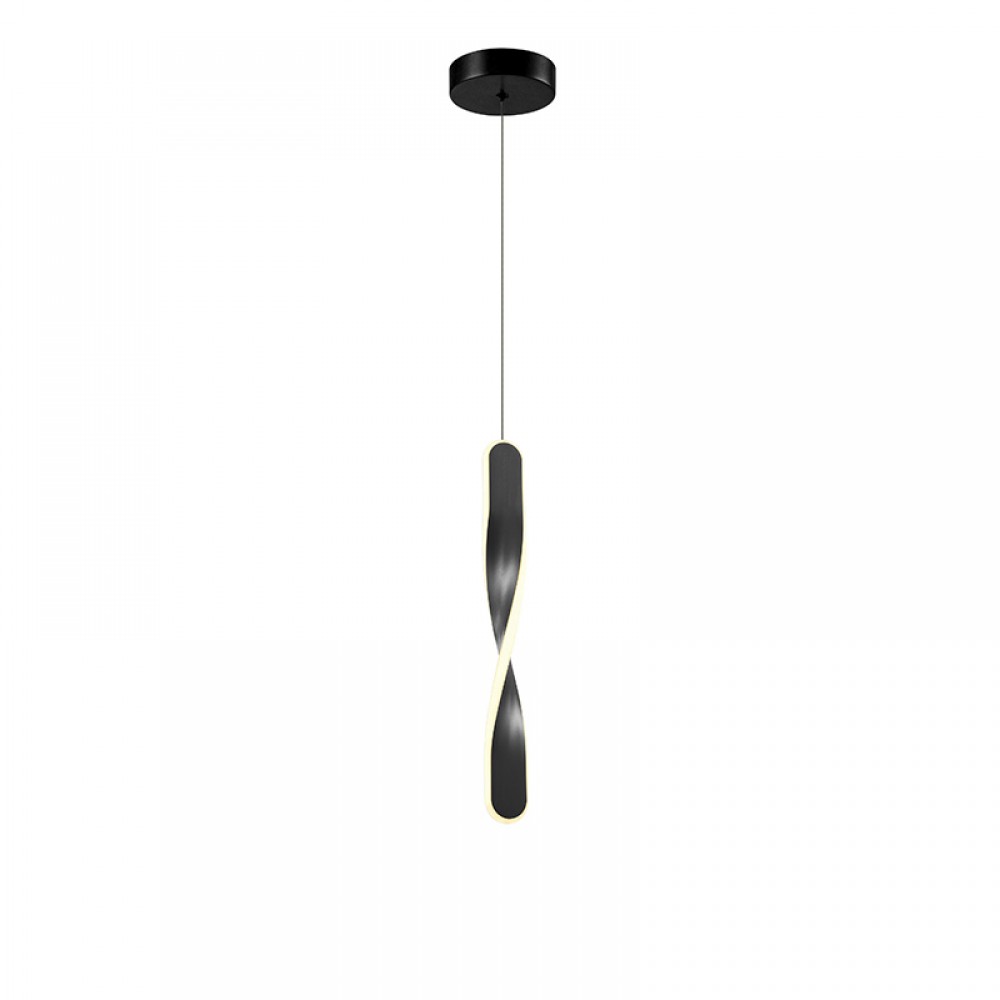 Schuller, Lampara Twist 1 Luz Negro 219640
