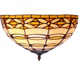 Tiffan y Luz, Tiffany Marfil - Plafon Tiffany Serie Marfil 225200