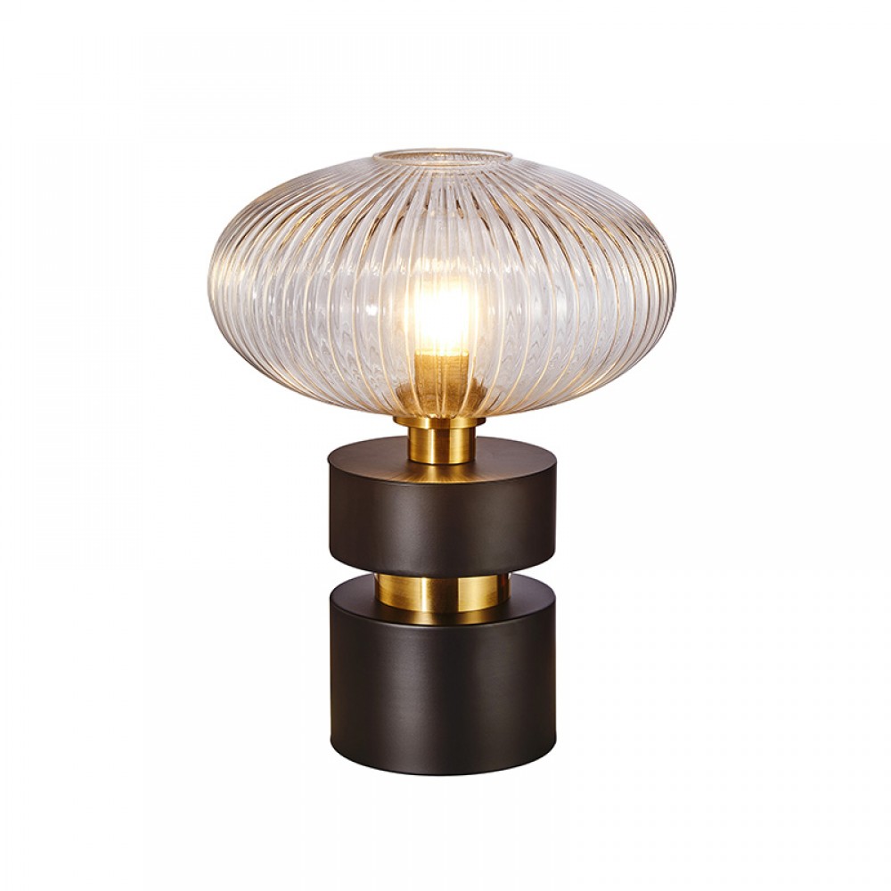 Schuller, Sobremesa Norma 1 Luz Negro-Laton 225274