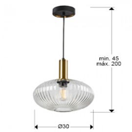 Schuller, Lampara Norma 1l Transparente 225410