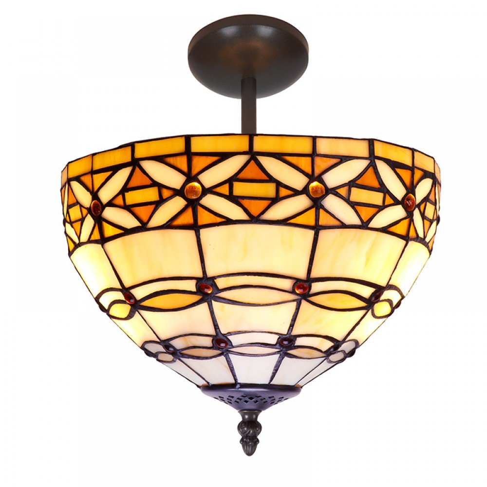 Tiffan y Luz, Tiffany Marfil - Plafon Tiffany Serie Marfil 225544