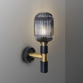 Aplique Norma 1 Luz Negro-Laton 225960