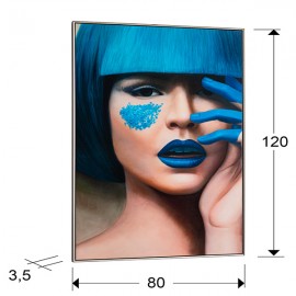 Schuller, Lienzo Impreso Blue 80X120 226172