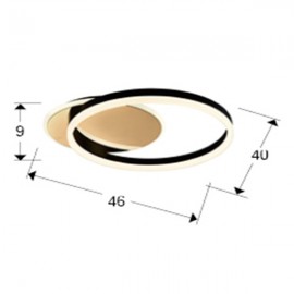 Schuller, Plafon Oriel oro-negro 226387