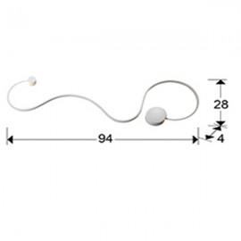 Schuller, Aplique Grande Grafos Blanco 227025
