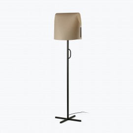 Faro Luang Pie De Salon Negro-camel 1xe27