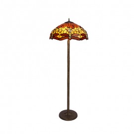 Tiffany Belle Amber - Lampara De Pie Tiffany Serie Belle Amber 232000S