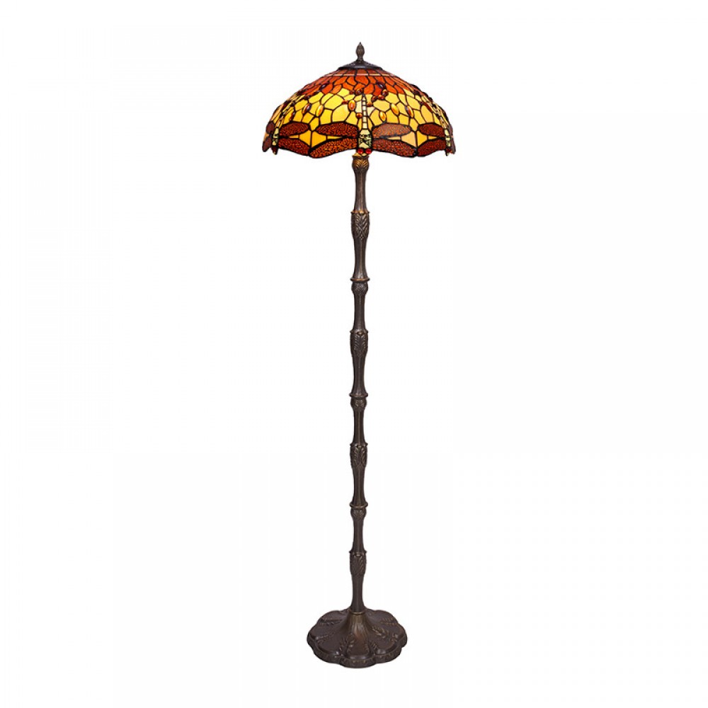 Tiffan y Luz, Tiffany Belle Amber - Lampara De Pie Tiffany Serie Belle Amber 232010