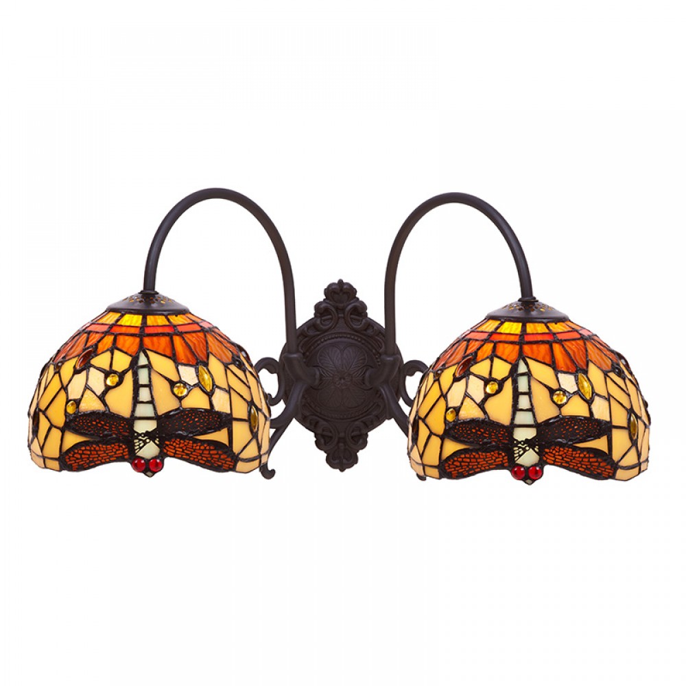 Tiffan y Luz, Tiffany Belle Amber - Aplique Tiffany Serie Belle Amber 2327A2