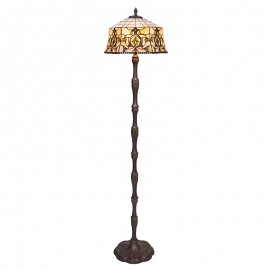Tiffany Hexa - Lampara De Pie Tiffany Serie Hexa 242010