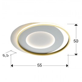 Schuller, Plafon limbos blanco-oro 245135