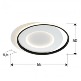 Schuller, Plafon limbos blanco-negro 245142