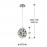 Lampara Led Narisa Cromo Tulipa 1 E27 266028