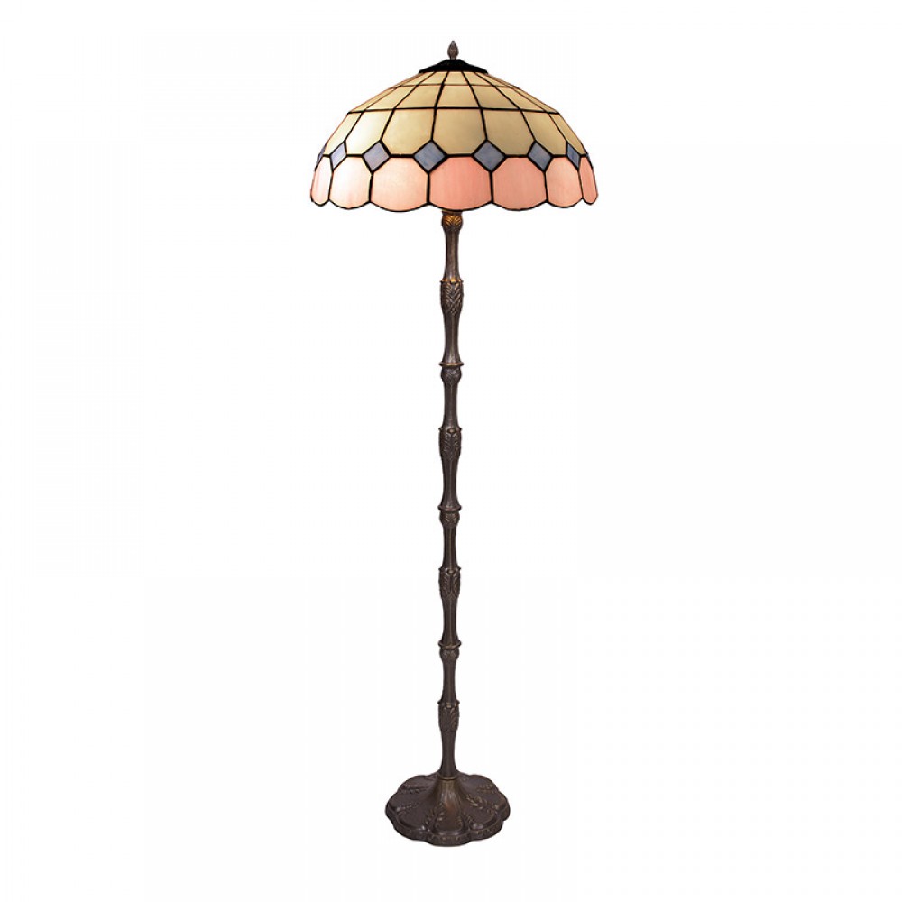 Tiffan y Luz, Tiffany Pink - Lampara De Pie Tiffany Serie Pink 281010