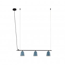 Faro, Faro Studio Colgante Lineal Pantalla S Azul 3xe14