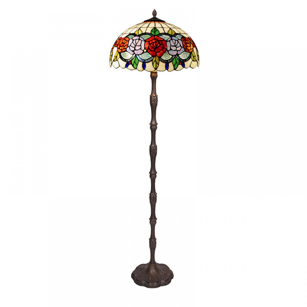 Tiffan y Luz, Tiffany Rosy - Lampara De Pie Tiffany Serie Rosy 283010