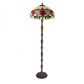 Tiffany Rosy - Lampara De Pie Tiffany Serie Rosy 283010