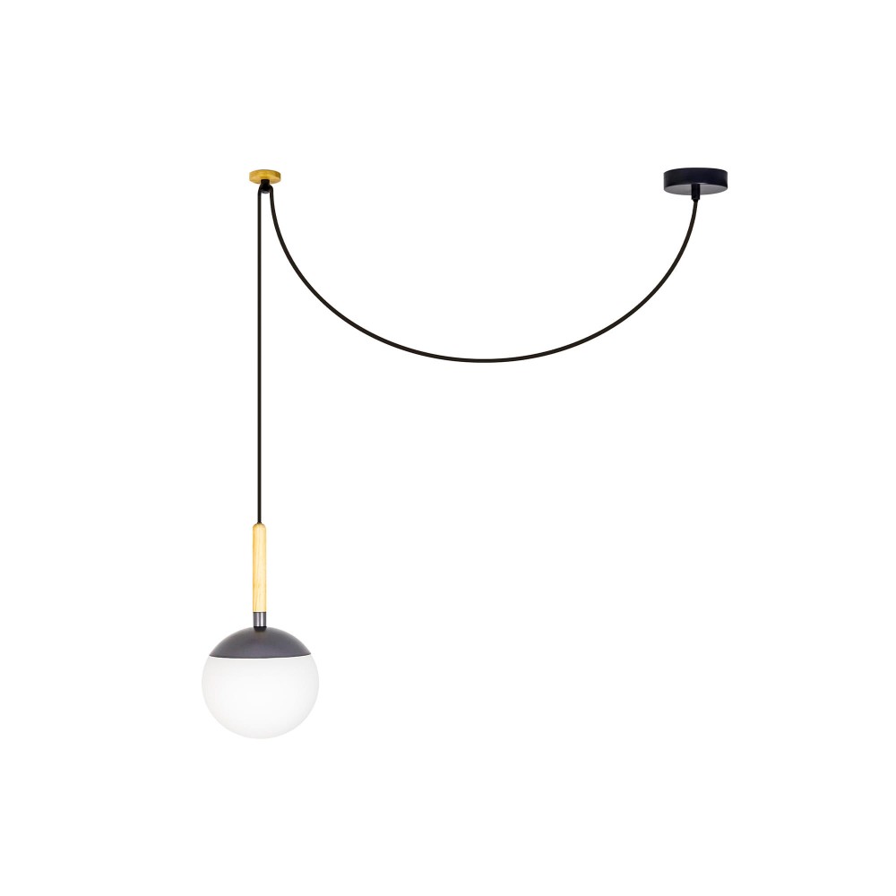Faro, Faro Mine Colgante Gris Oscuro E27 40W 28376