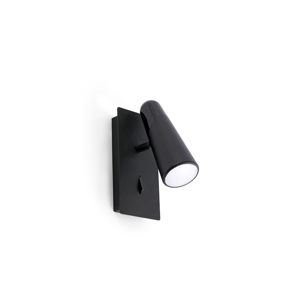 Faro, Faro Lao Aplique Negro Led 4,5W 3000K 29039