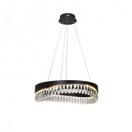 Lampara Selene 60Ø Negro-Cristal 294720
