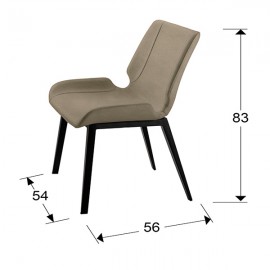 Schuller, Silla Kiara Negro-Beige 297257