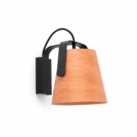 Faro Stood Aplique Negra Madera E27 Max 20W 29844