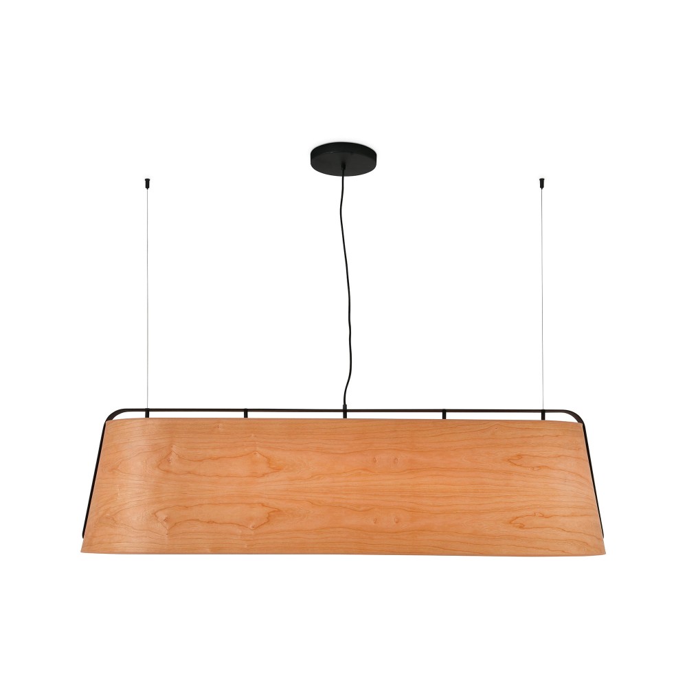 Faro, Faro Stood Colgante 5Xe27 Negro Madera Max 20W 29849
