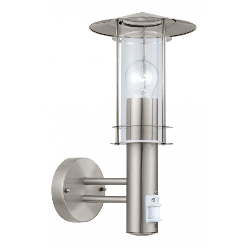 Eglo, Eglo Aplique Exterior Acero Sensor Lisio 30185